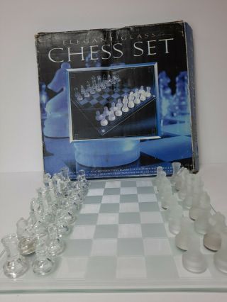 Elegant Glass Chess Set