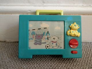 Vintage Retro Classic Portable Musical Tv Television Moving Screen Toy Kids