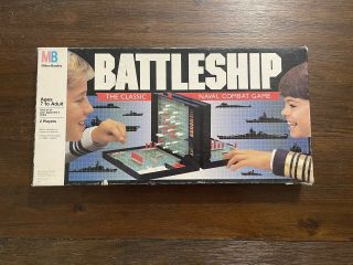 Vintage 1990 Milton Bradley Battleship Classic Naval Combat Board Game - Complete