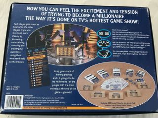 Who Wants To Be A Millionaire Board Game 2000 Pressman 3