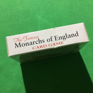 Old 1993 MONARCHS of ENGLAND Playing Cards Game ROYAL KINGS QUEENS Art 3