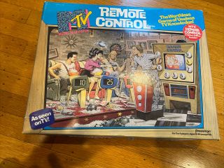 Mtv Music Television Remote Control Board Game Complete 1989 Pressman
