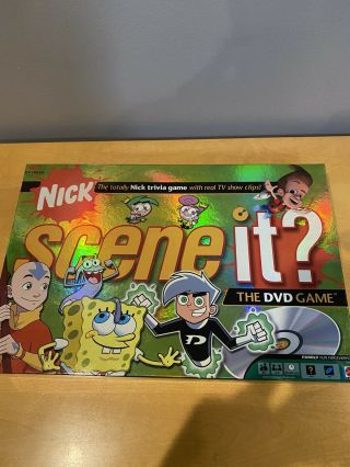 Nick Scene It ? Dvd Game 100 Complete Nickelodeon Mattel 2006 Euc