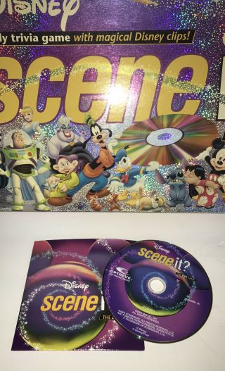 Disney Scene It 1st Edition The Dvd Game Replacement Disc Only In Sleeve 2004