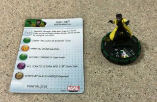 Heroclix Wolverine And The X - Men Set Jubilee 047b 47b Rare Prime W/ Card