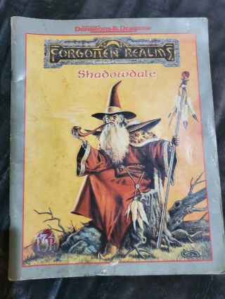 Advanced Dungeons And Dragons Forgotten Realms Campaign Expansion Shadowdale