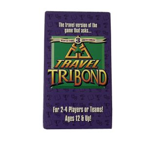 1994 Travel Tribond Board Game Deck Complete
