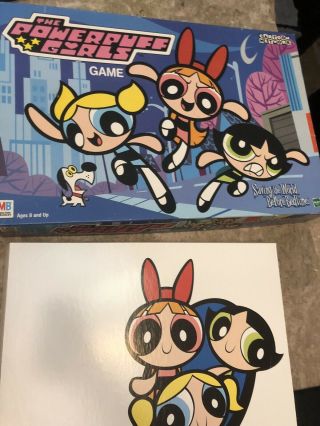 Powerpuff Girls Board Game Saving the World Before Bedtime COMPLETE 2