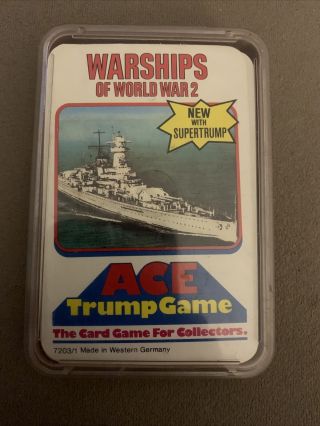 Warships Of World War 2 Ace Trump Game