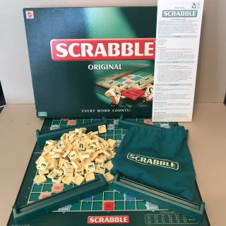 Scrabble Family Word Board Game Mattel 2003 | 100 Complete