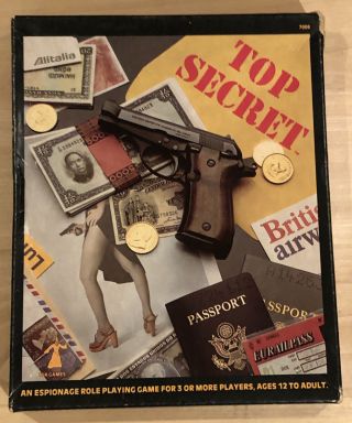 Top Secret Espionage Role Playing Game Tsr 7006 Rpg 1980 394 - 51880 - 2tsr1000
