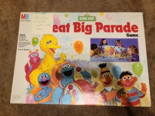 1989 Sesame Street Great Big Parade Game By Milton Bradley In Very Good Cond