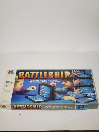 Battleship The Classic Naval Combat Board Game Vintage 1990 Milton Bradley Nr