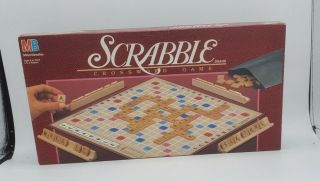 Vintage Scrabble Board Game Complete 1989 Milton Bradley