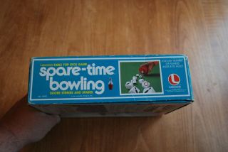 Vintage Spare time Bowling Lakeside ' s Table Top Dice Game 1977 Complete. 3