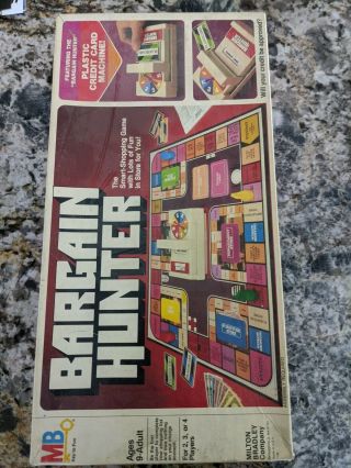Bargain Hunter Board Game Vintage Milton Bradley 1981 100 Complete Mb