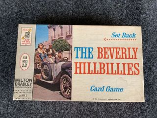 The Beverly Hillbillies Card Game Set Back By Milton Bradley - Complete 1963