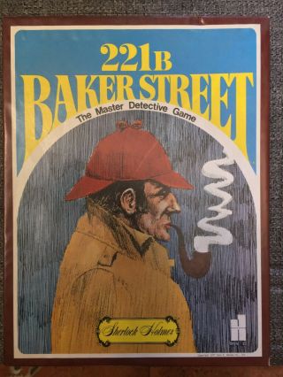 221b Baker Street The Master Detective Sherlock Holmes 1977 Board Game