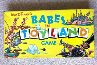Vintage Walt Disney Babes In Toyland 1961 Board Game - Whitman - Complete