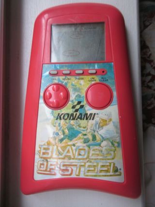 Konami Blades Of Steel Handheld Electronic Game Vintage 1989 Batt Op Not