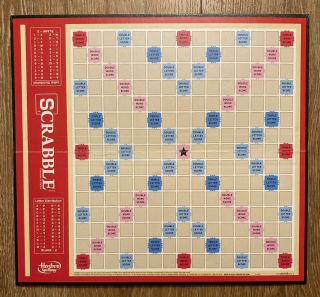 2013 Hasbro Scrabble Game Board Replacement Piece - Board Only