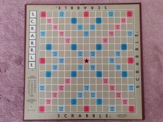 Selchow & Righter Scrabble Game Board Only Replacement Piece
