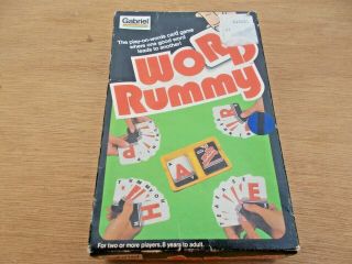 Gabriel 1980 Word Rummy The Play On Words Card Game Complete