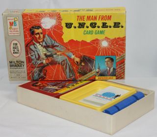 Vtg Man From Uncle Card Game Milton Bradley 1965 4532 Complete Napoleaon Solo