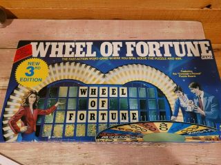 1985 3rd Edition Wheel Of Fortune Board Game