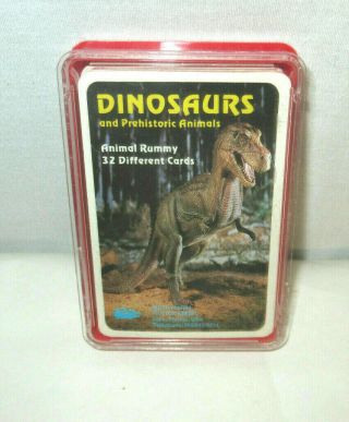 Animal Rummy Card Game By Safari Limited No 7524 Dinosaurs Prehistoric Animals