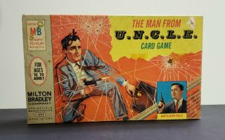 Man From U.  N.  C.  L.  E.  Card Game,  Complete 1965 Napoleon Solo Milton Bradley