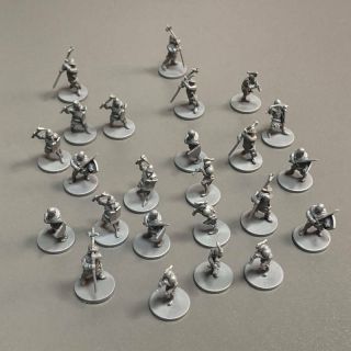 22x Warriors Knight Miniatures Time Of Legends: Joan Of Arc Board Game Figures