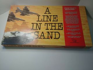 Tsr A Line In The Sand Boardgame No Dice - Desert Storm - Updated Rules