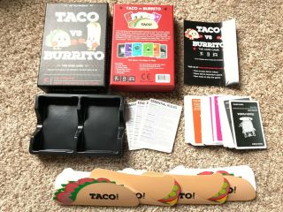 Taco Vs Burrito The Card Game By Hot Taco Complete 2 To 4 Players