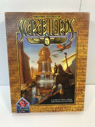 Scarab Lords Board Game By Fantasy Flight 2002 Complete