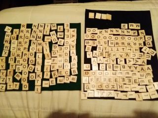 227 Assorted Scrabble Tiles Wooden Letters Replacement Craft