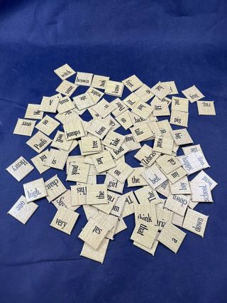 Scrabble Sentence Game For Juniors Word Tiles For Replacement Or Artwork 1973