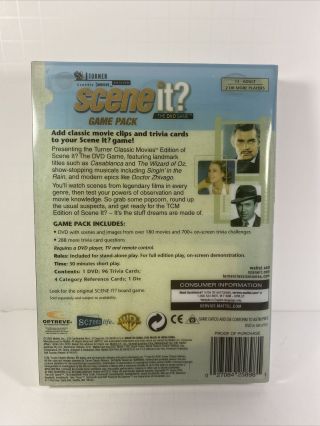 Scene It DVD Game Turner Classic Movies Edition Game Pack 2