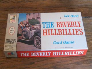 Set Back The Beverly Hillbillies Card Game 1963 Milton Bradley Complete