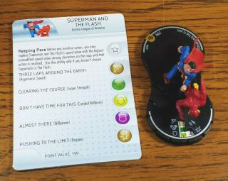 Superman And The Flash 049 Sr Duo Brave And The Bold Heroclix W/card Rare