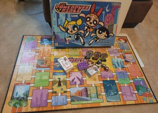 The Powderpuff Girls Board Game Saving The World Before Bedtime Complete