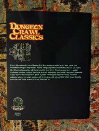 Dungeon Crawl Classics DCC RPG Against the Atomic Overlord 2015 1st Printing 2