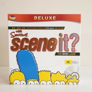 Scene It Dvd Board Game The Simpsons Deluxe Edition 2009 Complete
