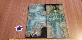 Dnd D&d Pathfinder Rpg Tile Set 8 " X4 " Underground River Drainage Pipe X2