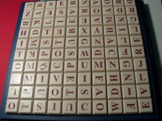 1997 Upwords Plastic Letter Tiles Set 100 Letters Only No Box Board