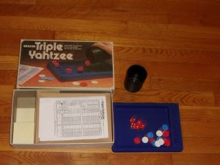 1978 Deluxe Triple Yahtzee Dice Game No Instructions