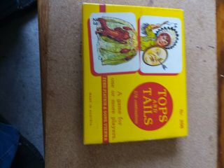 Vintage Fred Piatnik Vienna Tops And Tails Card Game No 288