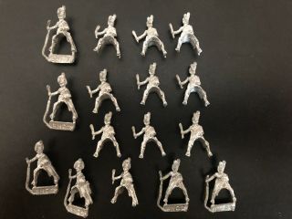 25mm Napoleonic Minifigs - 16 British Horse Artillery Limber Riders - Old Casting