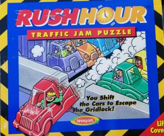 Vintage Rush Hour Traffic Jam Strategy Game By Binary Arts,  1996 Please Read.