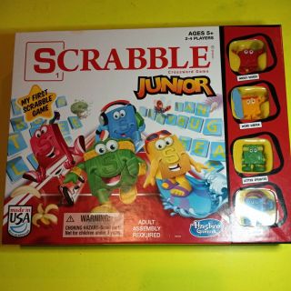 Scrabble Junior Crossword Puzzle Word Board Game Hasbro Gaming 2014 For Kids